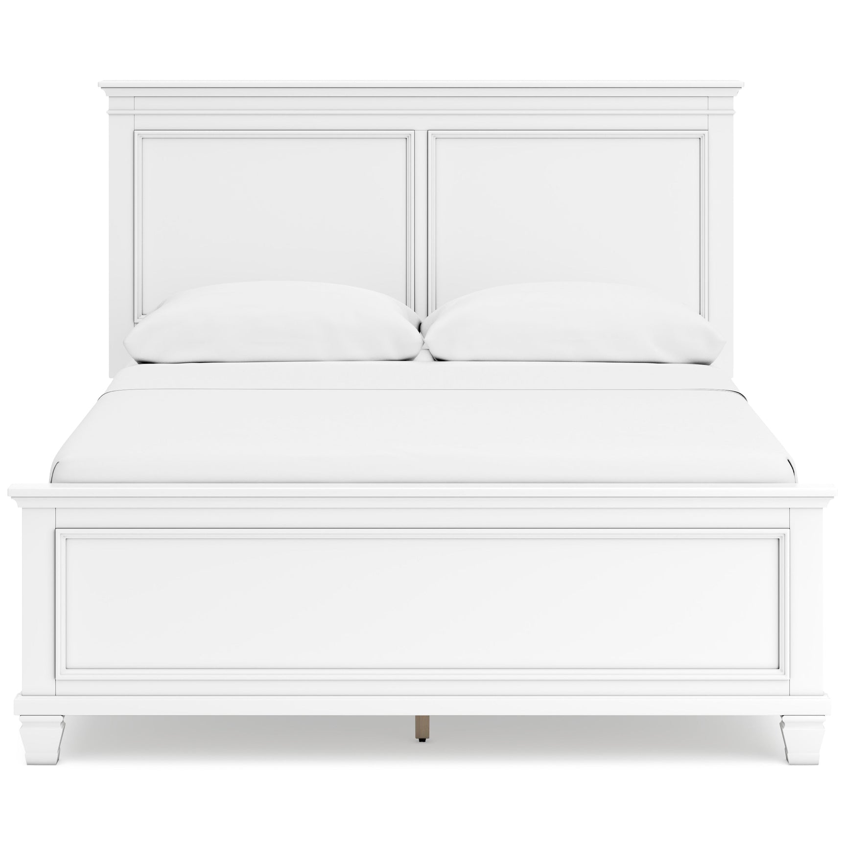 Fortman White Queen Panel 6-Piece Bedroom Set w/ 2 Nightstands (Online Special Price) - Ornate Home