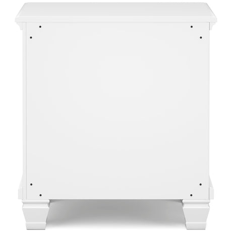 Fortman White Queen Panel 6-Piece Bedroom Set w/ 2 Nightstands - Ornate Home