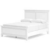 Fortman White Queen Panel 6-Piece Bedroom Set w/ 2 Nightstands - Ornate Home