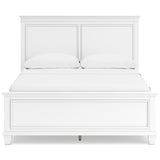 Fortman White Queen Panel 6-Piece Bedroom Set w/ 2 Nightstands - Ornate Home