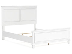 Fortman White Queen Panel Bed - Ornate Home