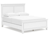 Fortman White Queen Panel Bed - Ornate Home