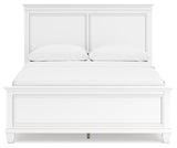 Fortman White Queen Panel Bed - Ornate Home