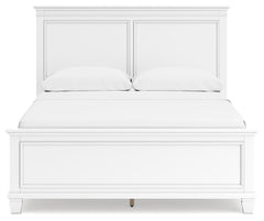 Fortman White Queen Panel Bed - Ornate Home