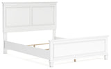 Fortman White Queen Panel Bedroom Set with Dresser, Mirror and Nightstand - Ornate Home