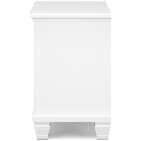 Fortman White Twin Panel 4-Piece Bedroom Set - Ornate Home