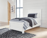 Fortman White Twin Panel 5-Piece Bedroom Set (Online Special Price) - Ornate Home