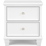 Fortman White Twin Panel 4-Piece Bedroom Set - Ornate Home