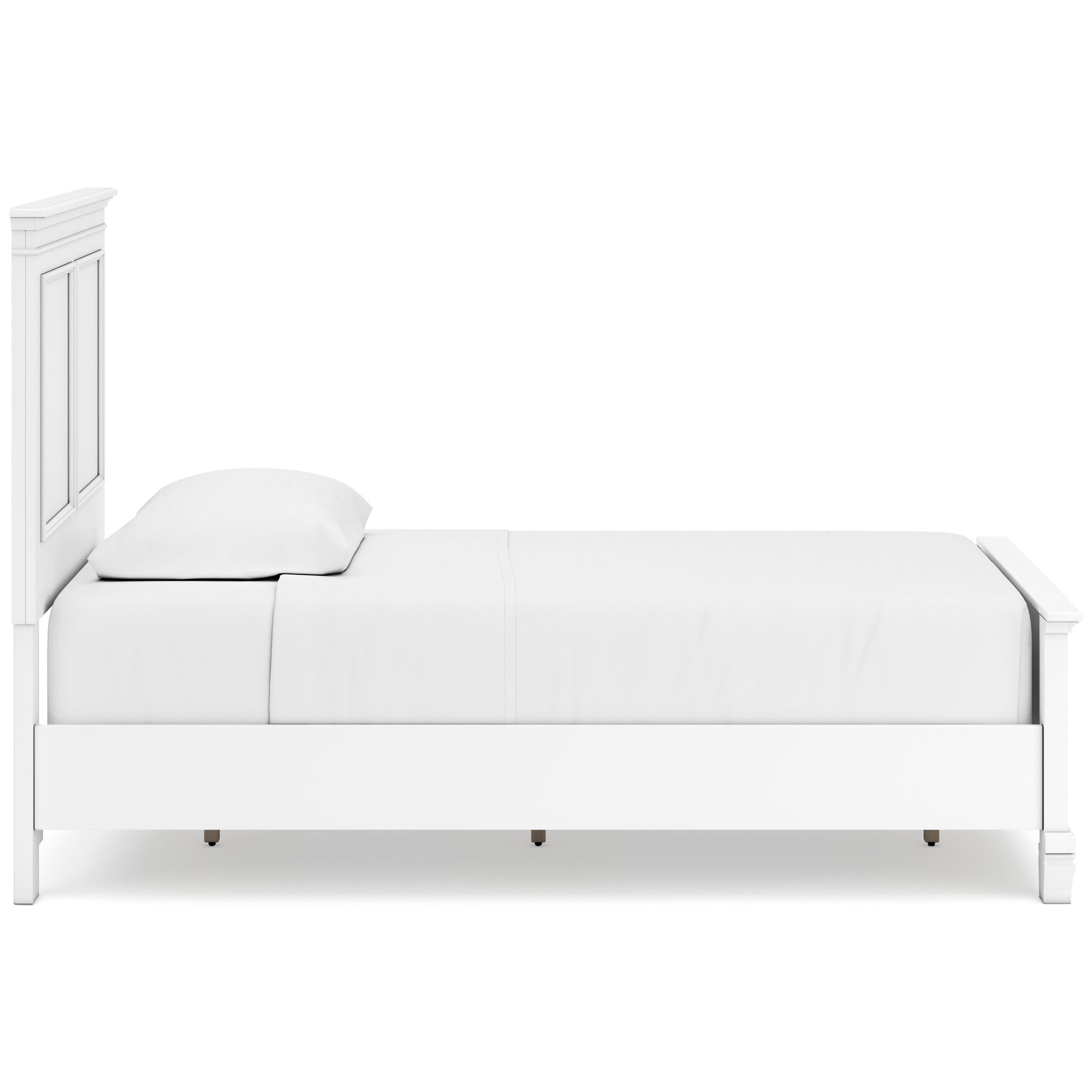 Fortman White Twin Panel 4-Piece Bedroom Set - Ornate Home