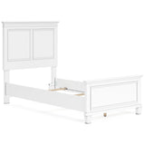 Fortman White Twin Panel 6-Piece Bedroom Set w/ 2 Nightstands (Online Special Price) - Ornate Home