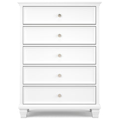 Fortman White Twin Panel 6-Piece Bedroom Set w/ 2 Nightstands - Ornate Home