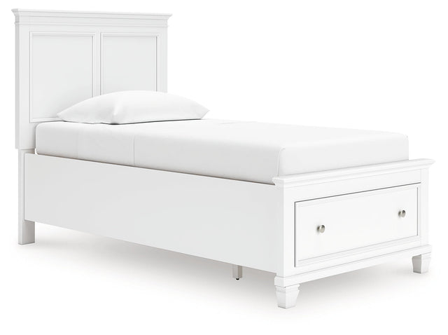 Fortman White Twin Panel Storage Bed (Online Special Price) - Ornate Home