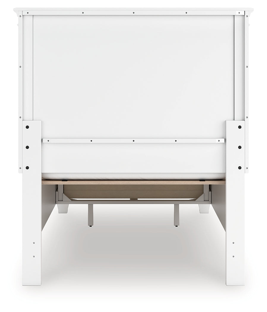 Fortman White Twin Panel Storage Bed (Online Special Price) - Ornate Home