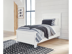 Fortman White Twin Panel Youth Bed - Ornate Home