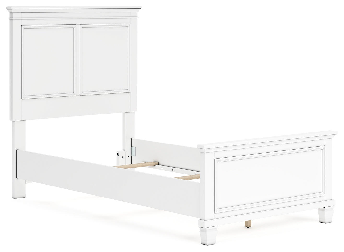 Fortman White Twin Panel Youth Bed - Ornate Home
