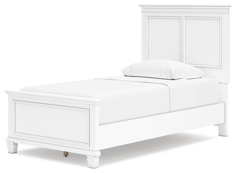 Fortman White Twin Panel Youth Bed - Ornate Home