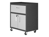 Fortress 31.5" Mobile Garage Cabinet with Drawer and Shelves in Grey - Ornate Home
