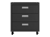Fortress 31.5" Mobile Garage Chest with Drawers in Charcoal Grey - Ornate Home