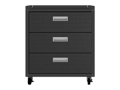 Fortress 31.5" Mobile Garage Chest with Drawers in Charcoal Grey - Ornate Home