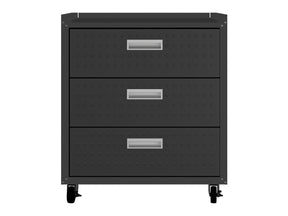 Fortress 31.5" Mobile Garage Chest with Drawers in Charcoal Grey - Ornate Home