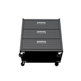 Fortress 31.5" Mobile Garage Chest with Drawers in Charcoal Grey - Ornate Home