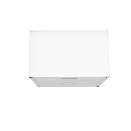 Fortress 31.5" Mobile Garage Chest with Drawers in White - Ornate Home