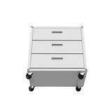 Fortress 31.5" Mobile Garage Chest with Drawers in White - Ornate Home