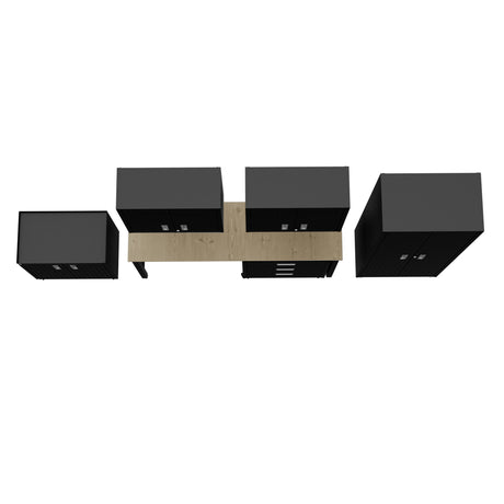 Fortress 6-Piece Garage Set in Charcoal Grey - Ornate Home