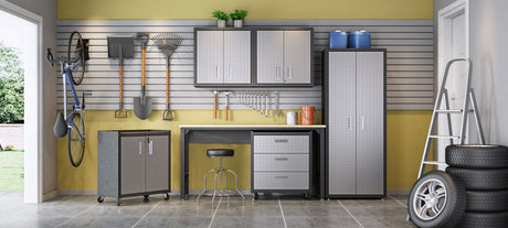 Fortress 6-Piece Garage Set in Grey - Ornate Home