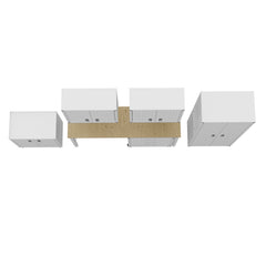 Fortress 6-Piece Garage Set in White - Ornate Home