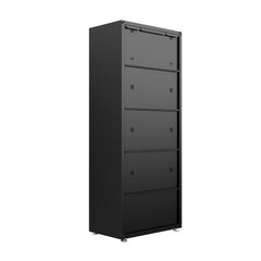 Fortress 74.8" Tall Garage Cabinet in Charcoal Grey - Ornate Home