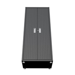 Fortress 74.8" Tall Garage Cabinet in Charcoal Grey - Ornate Home