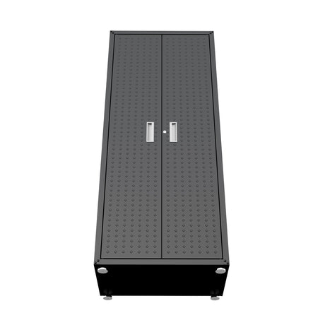 Fortress 74.8" Tall Garage Cabinet in Charcoal Grey - Ornate Home