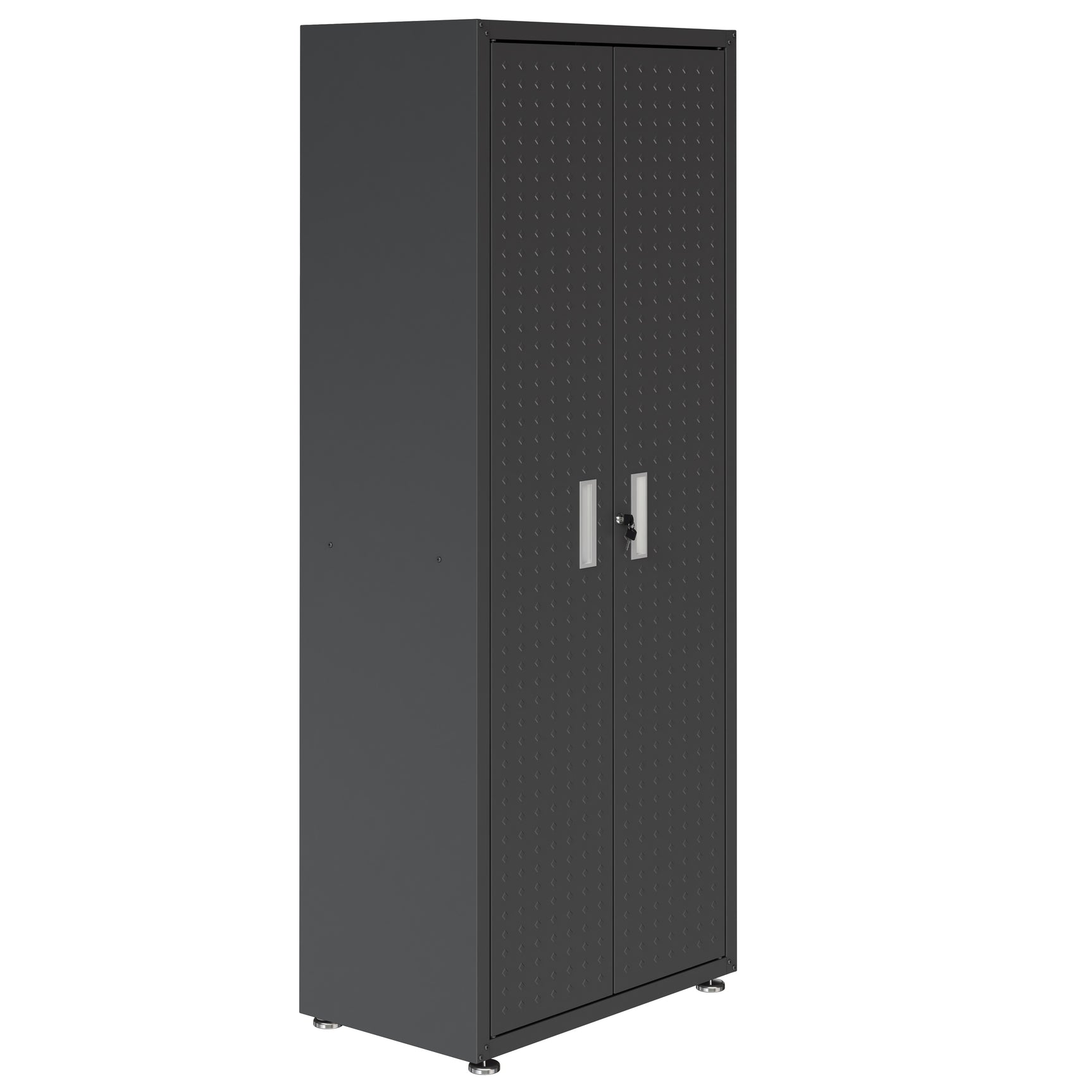 Fortress 74.8" Tall Garage Cabinet in Charcoal Grey - Ornate Home