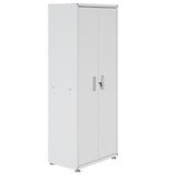 Fortress 74.8" Tall Garage Cabinet in White - Ornate Home