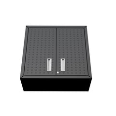 Fortress Floating Garage Cabinet in Charcoal Grey - Ornate Home