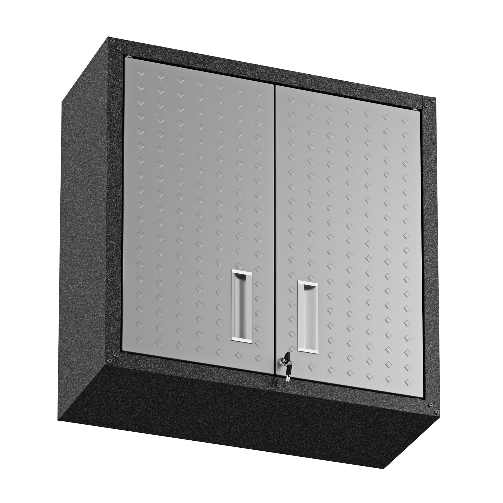Fortress Floating Garage Cabinet in Grey - Ornate Home
