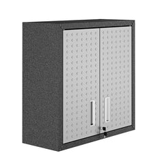 Fortress Floating Garage Cabinet in Grey - Ornate Home