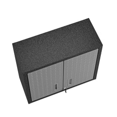 Fortress Floating Garage Cabinet in Grey - Ornate Home