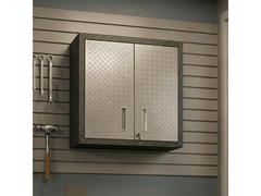 Fortress Floating Garage Cabinet in Grey - Ornate Home