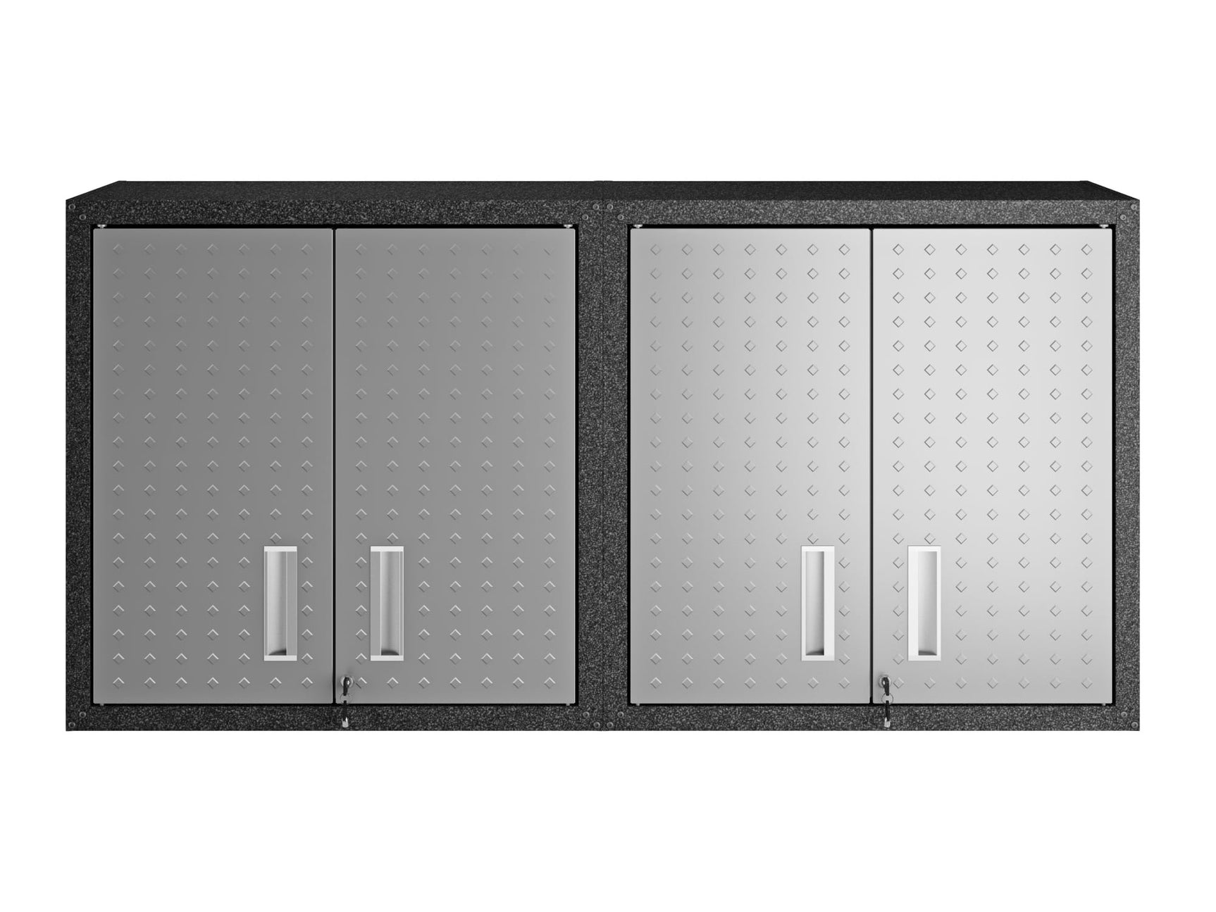 Fortress Floating Garage Cabinet in Grey (set of 2) - Ornate Home