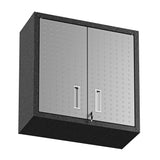 Fortress Floating Garage Cabinet in Grey (set of 2) - Ornate Home
