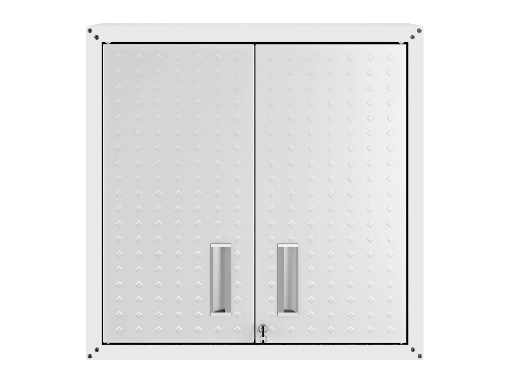 Fortress Floating Garage Cabinet in White - Ornate Home