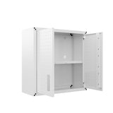 Fortress Floating Garage Cabinet in White - Ornate Home