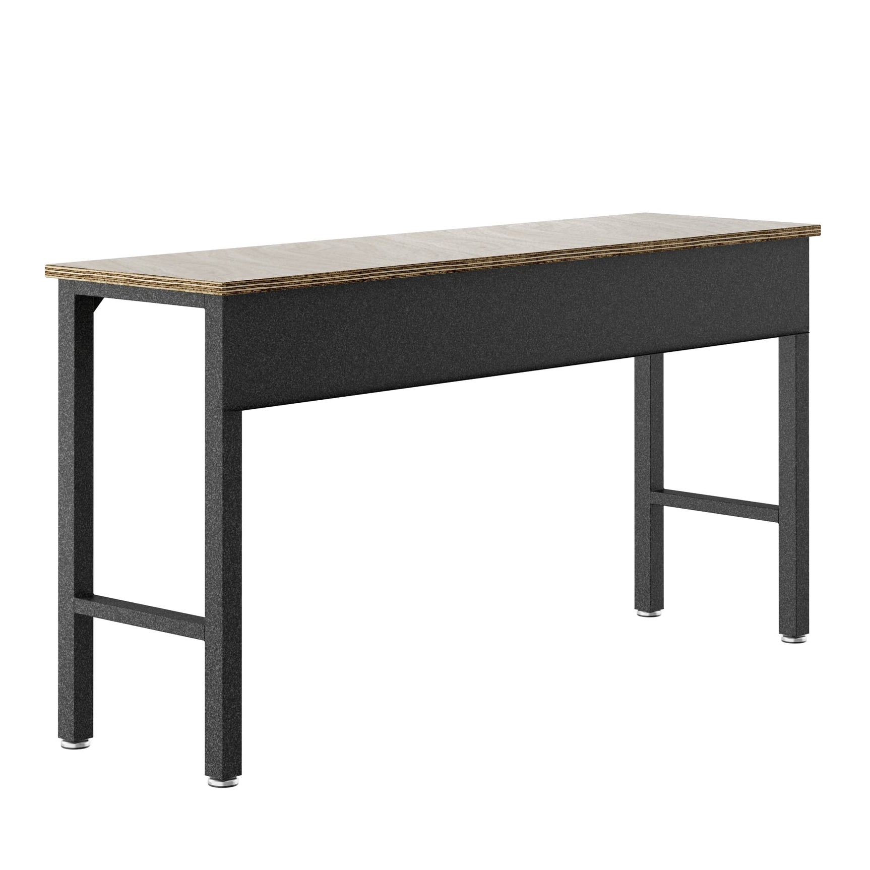Fortress Garage Table in Natural Wood in Steel - Ornate Home