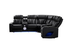Fortuner Black Sectional - Ornate Home