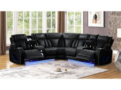 Fortuner Black Sectional - Ornate Home