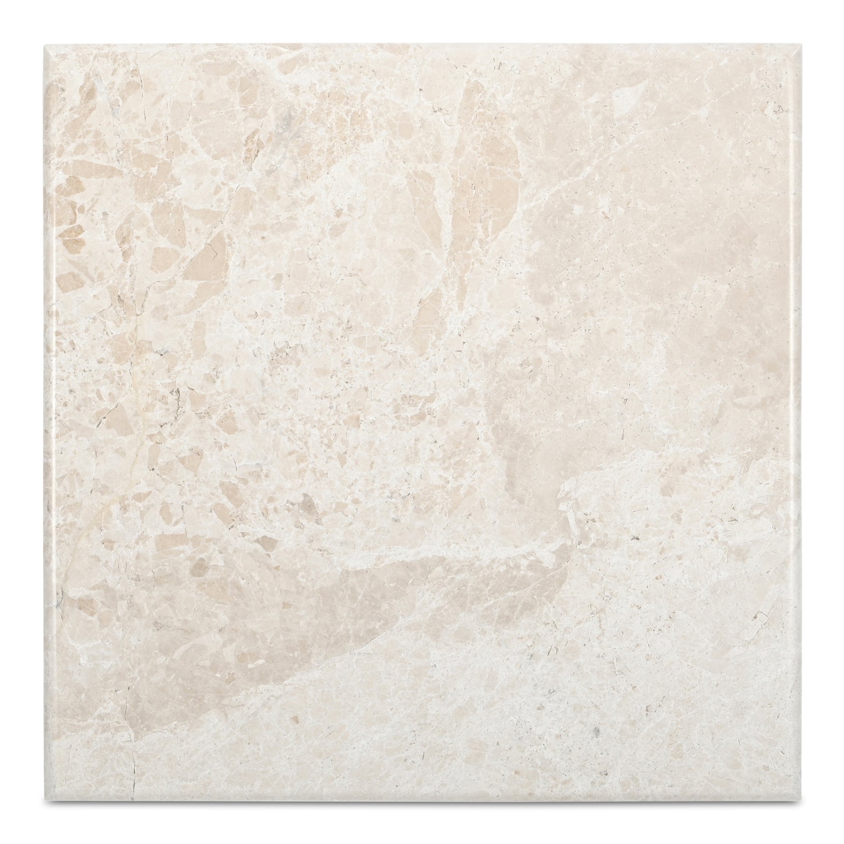 Forum Cream Beige Marble Side Table - Ornate Home