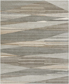 Forum Taupe Modern Wool Rug - Ornate Home