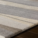 Forum Taupe Modern Wool Rug - Ornate Home